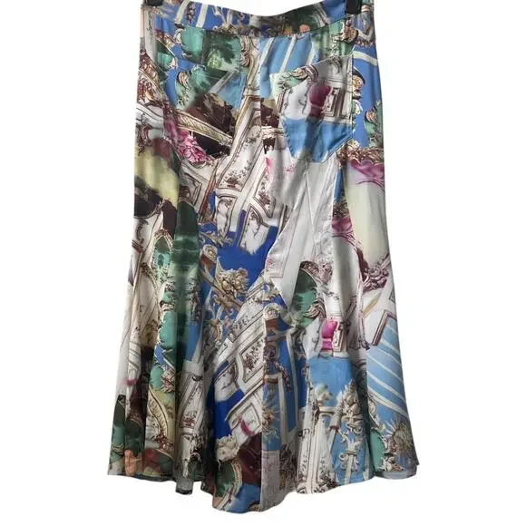 Miaou Green Paloma Elsesser Edition Gaudi Midi Skirt In Baroque Size M - Picture 3 of 11